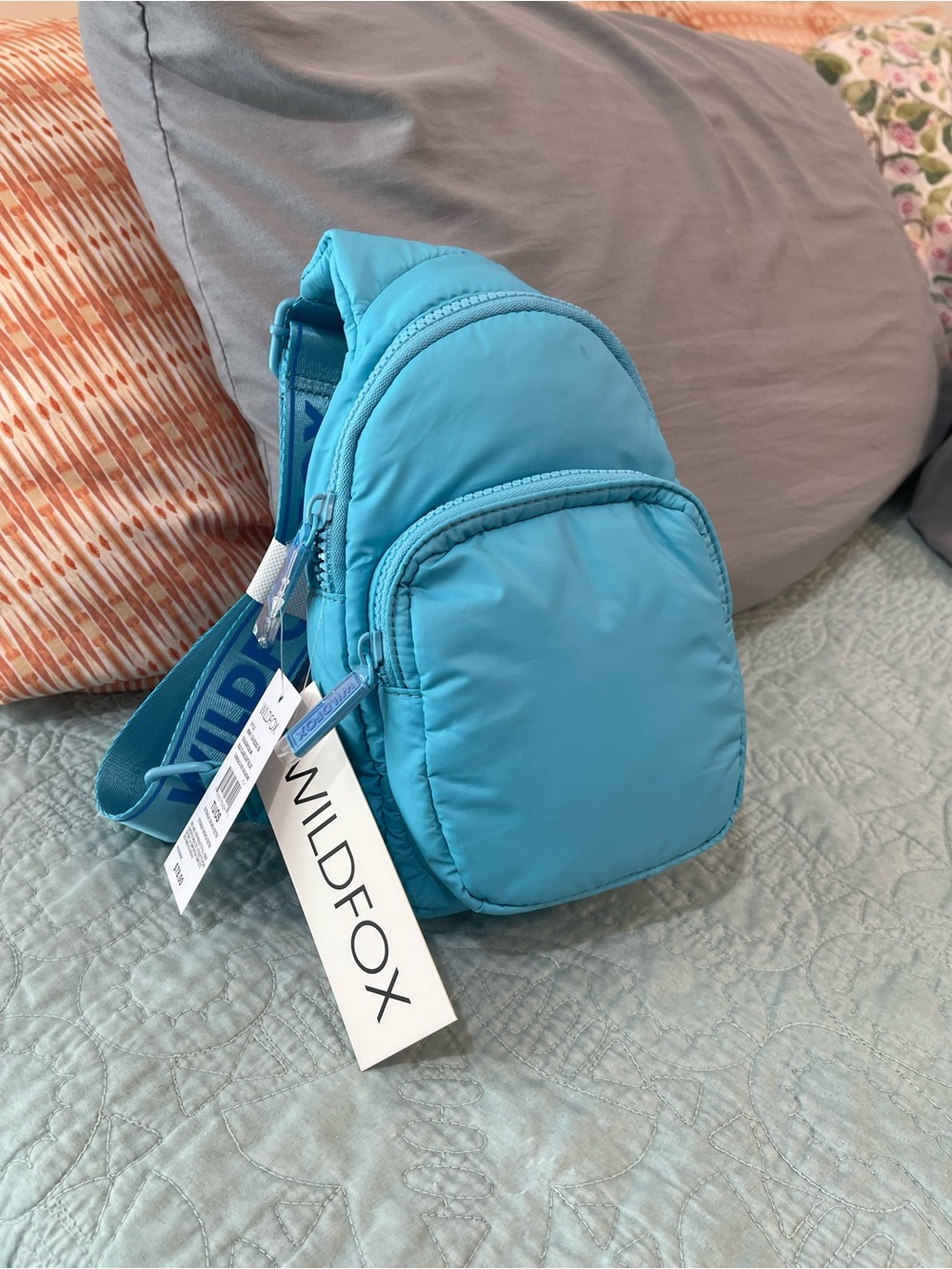Wildfox Aqua Blue Mini Sling Bag